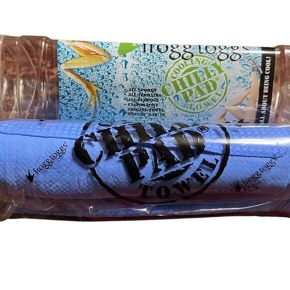 Frogg Toggs NWT Blue Chilly Pad 33 X 13 Cooling Wrap Towel Pad - Picture 2 of 4